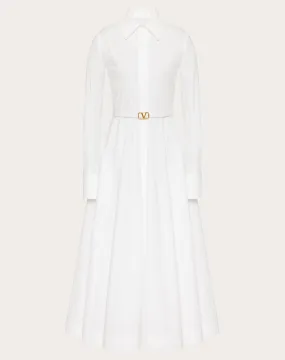 ABITO MIDI IN COTTON POPELINE