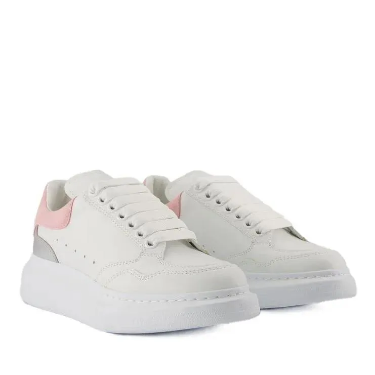 Alexander McQueen Oversized Sneakers - Leather - White/Pink White 
