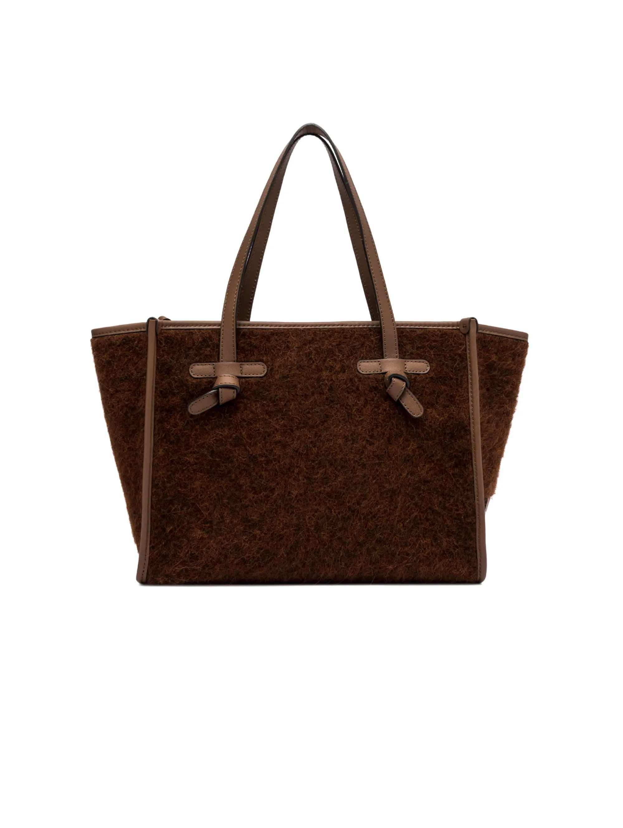 Borsa a Spalla in Mohair Ruggine