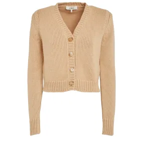 CHLOE  Cardigan crop in cotone beige
