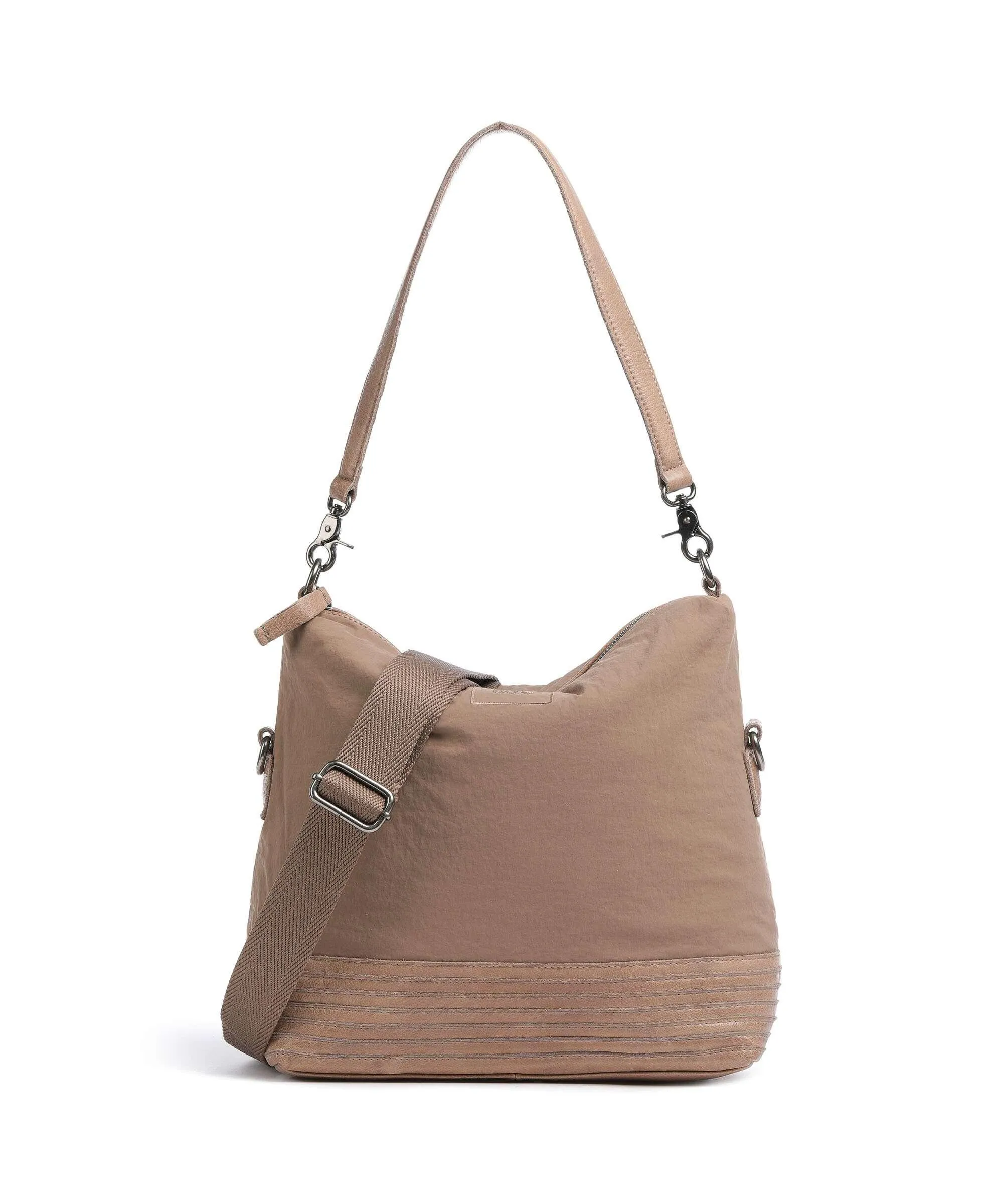  FredsBruder Anea Borsa hobo poliestere, pelle granulata marrone chiaro  