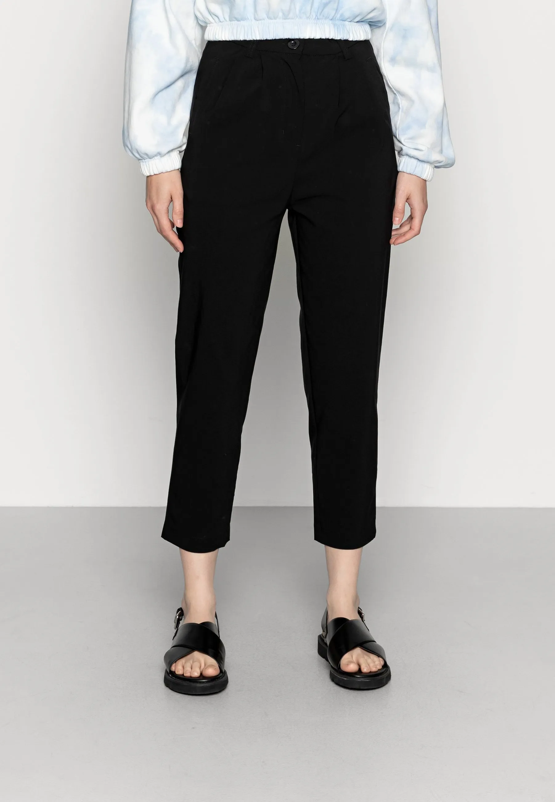 LADIES HIGH WAIST CROPPED - Pantaloni