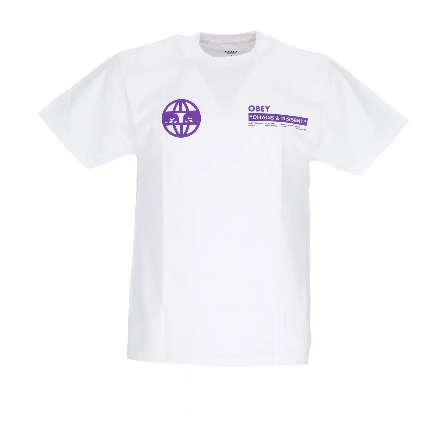 Maglietta Uomo Global Eyes Classic Tee White
