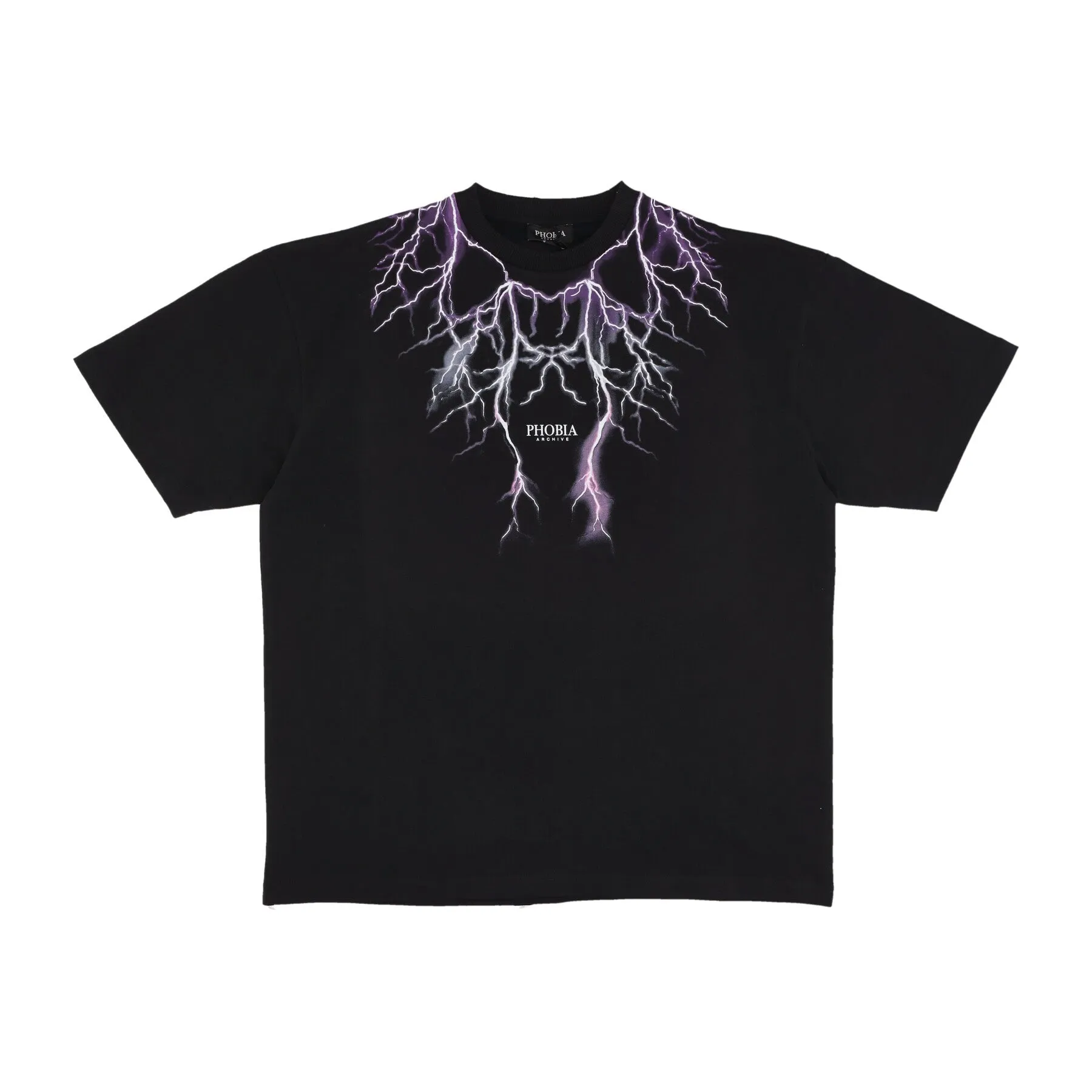 Maglietta Uomo Lightning Tee Black/purple/grey/fuchsia
