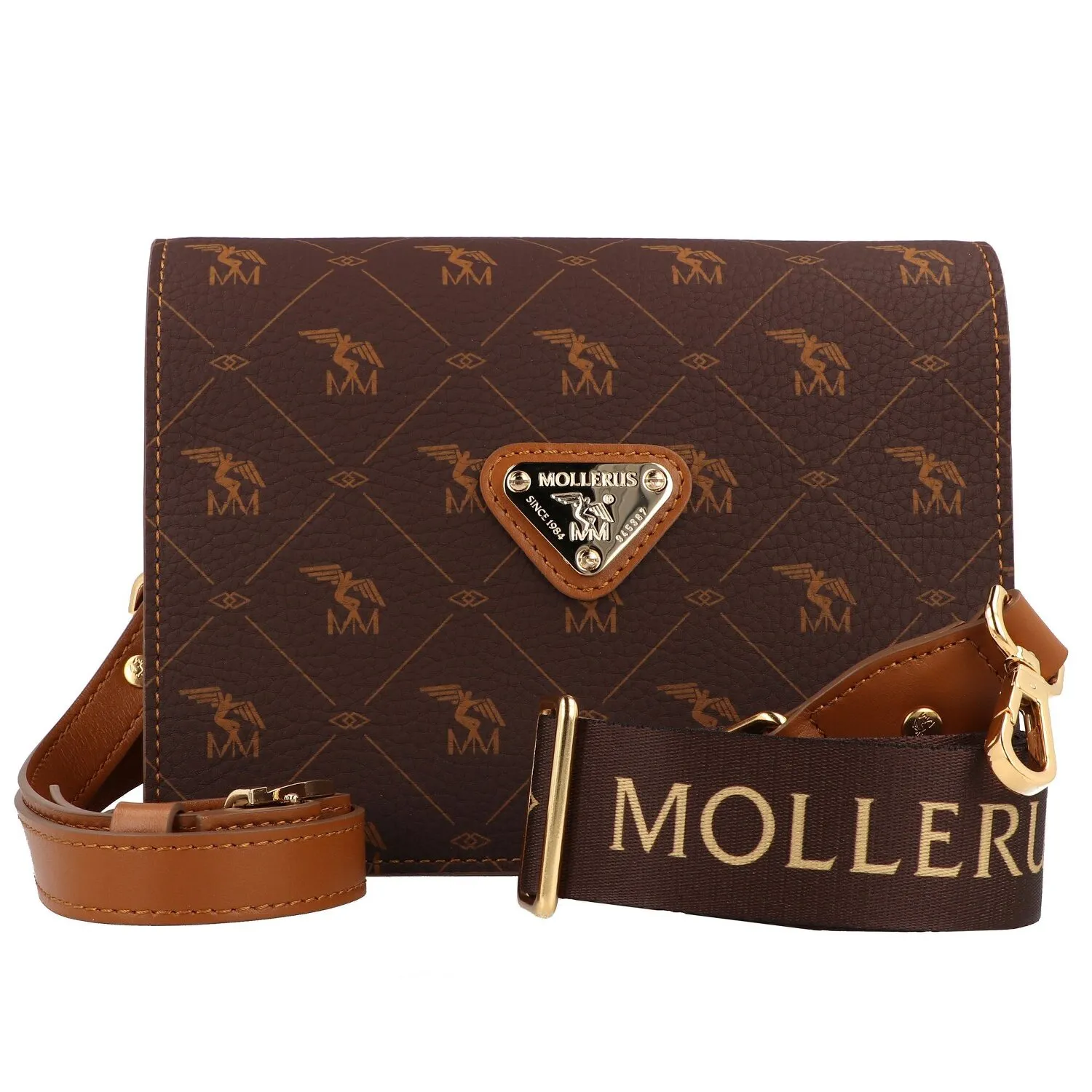 Maison Mollerus Melide Borsa a tracolla crossover in pelle 22 cm