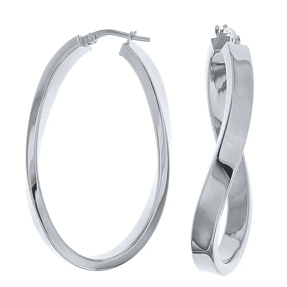Orecchini a Cerchio Argento 40mm