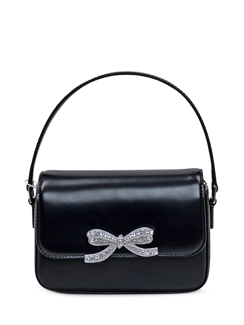 SELF-PORTRAIT Borsa a Mano Black in Pelle  